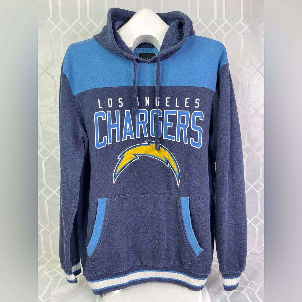 NFL G-III Los Angeles Chargers Colorblock Pullover Hoodie Large
